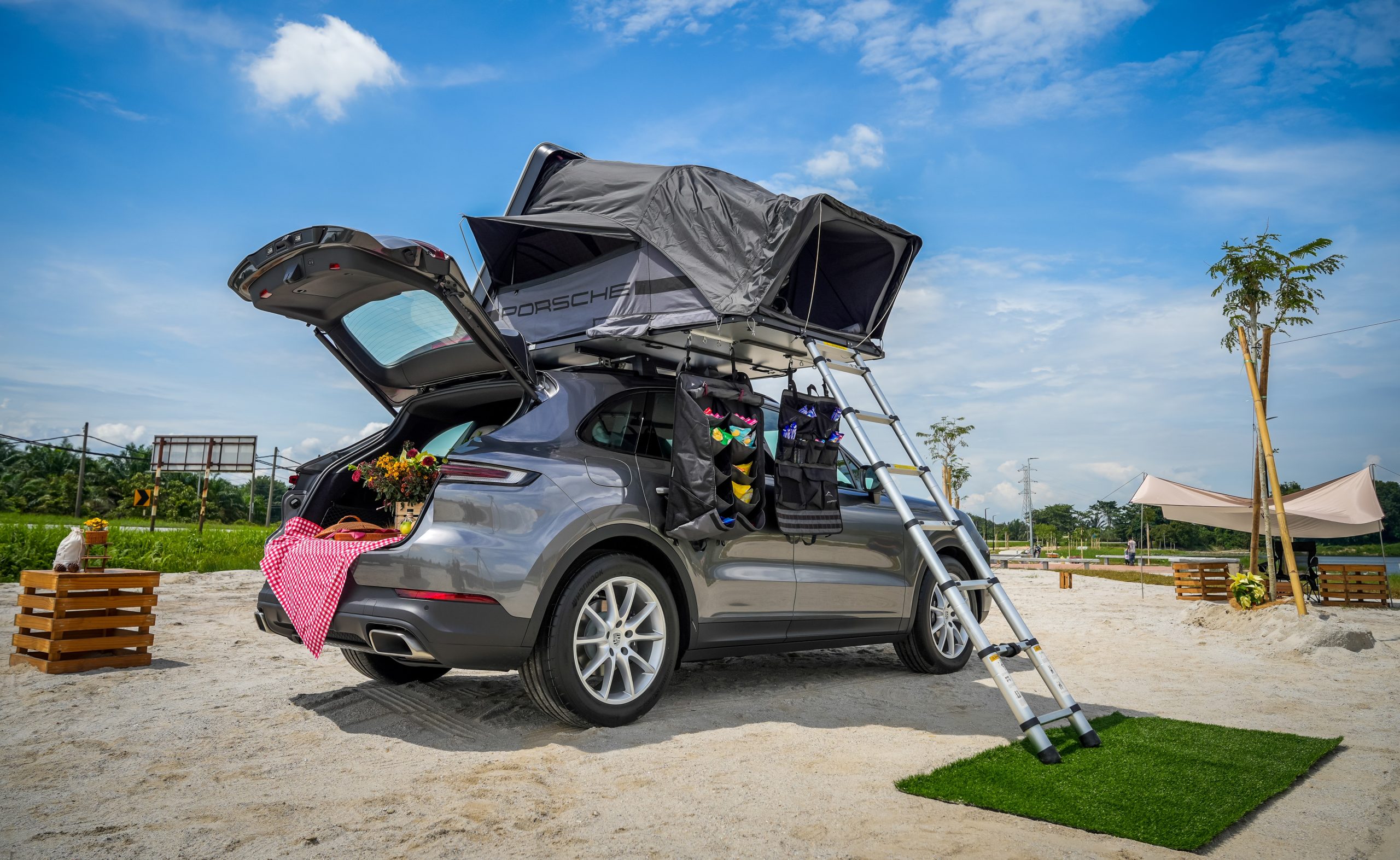 The Cayenne S Factory Porsche Roof Tent Costs RM 40 092 Automacha