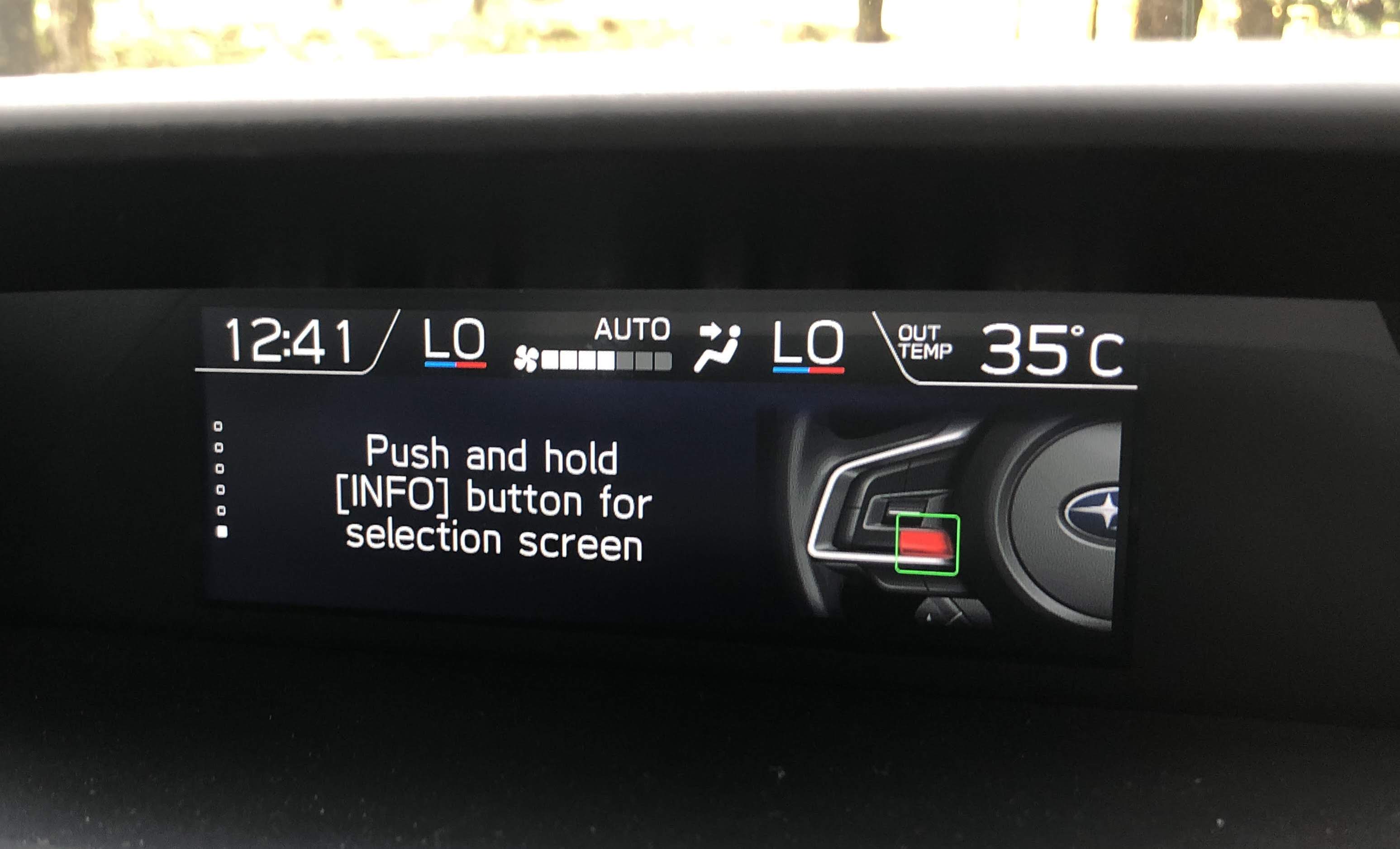 Subaru Forester Eyesight drive functions