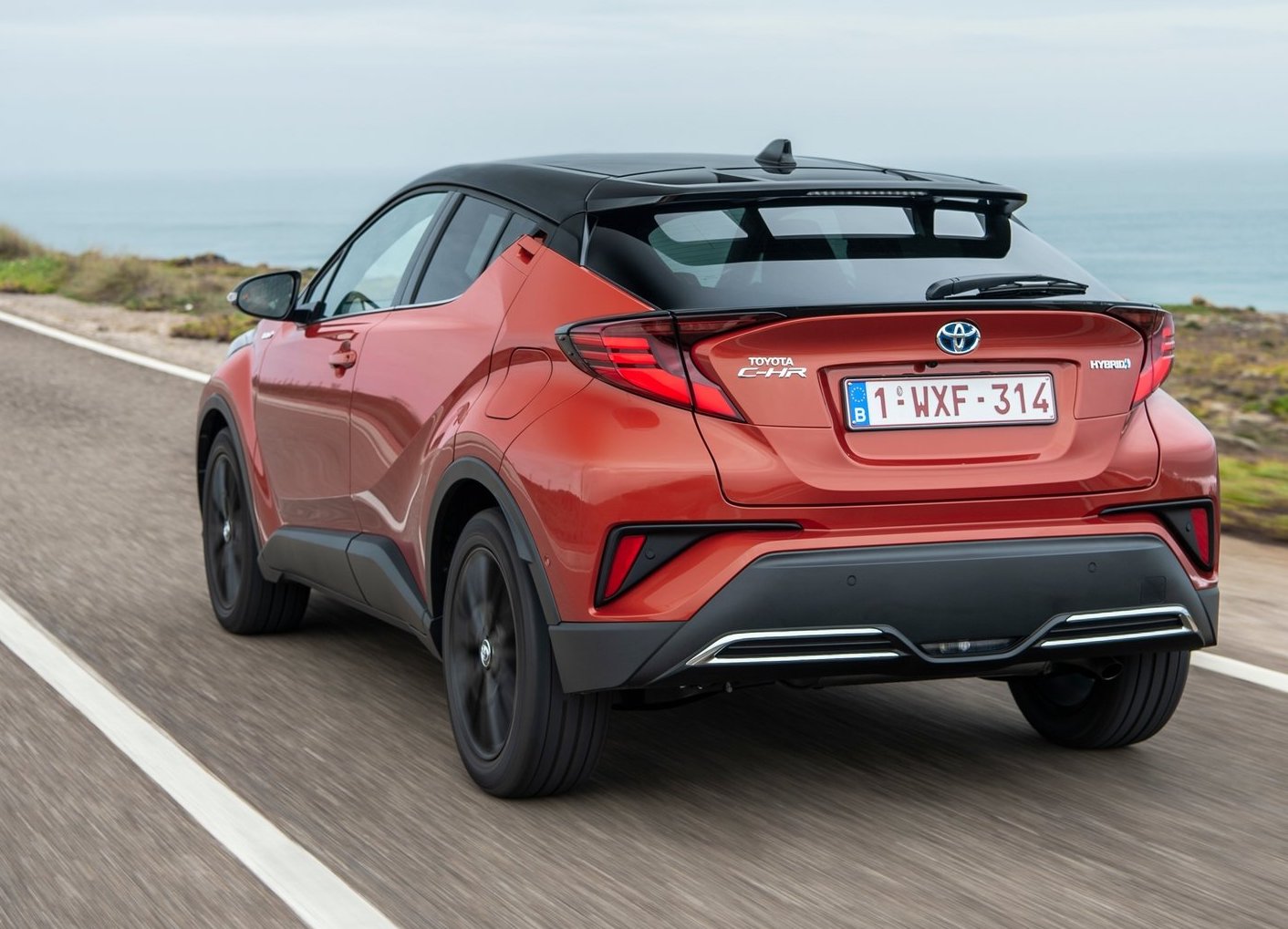 Toyota C-HR orange rear