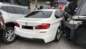 Toyota hits BMW sideways