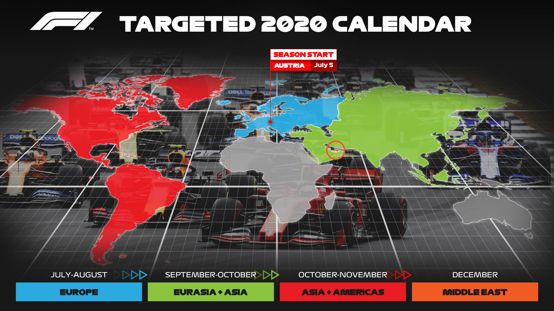 Formula 1 2020 Calendar