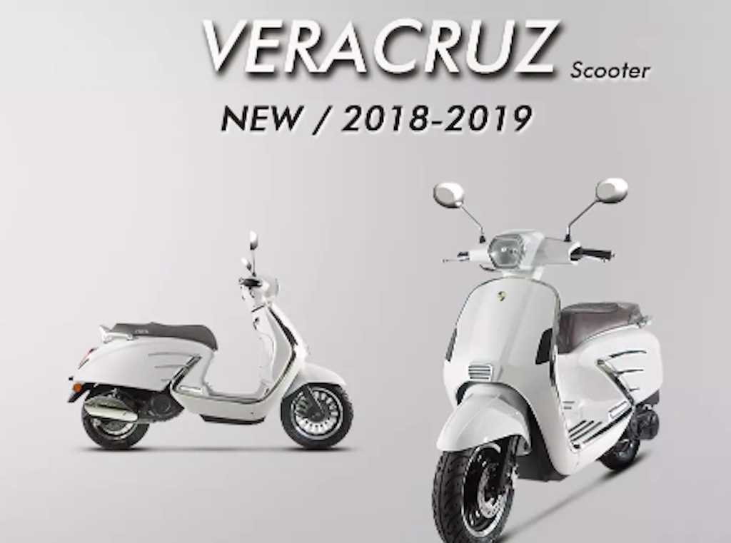 China made Vespa scooter copy