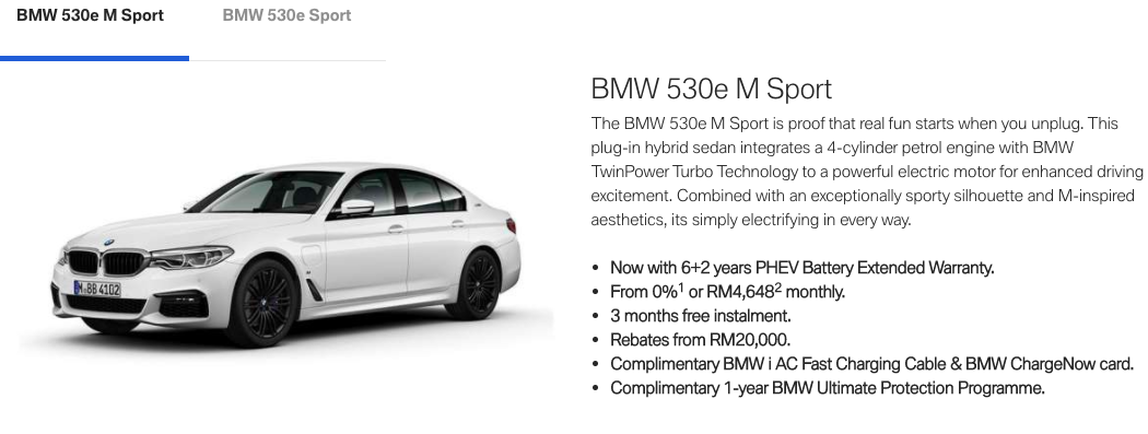 BMW PHEV sales discount
