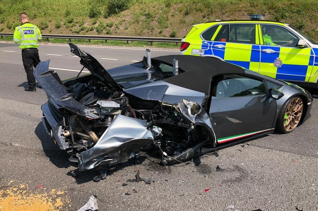 Lamborghini Huracan accident