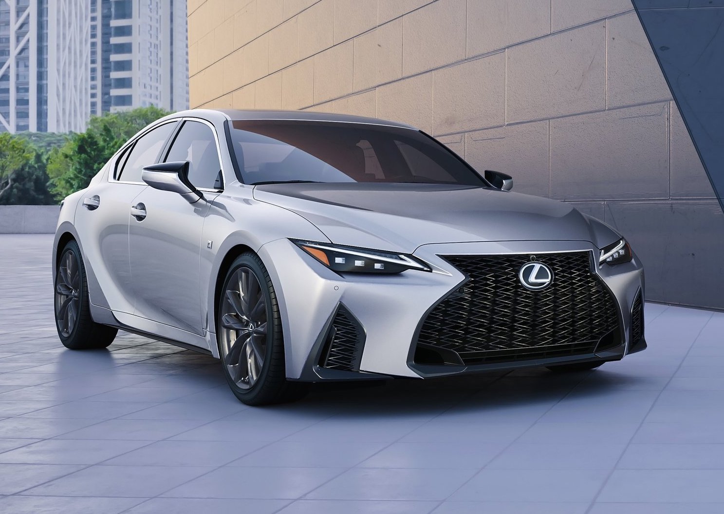 Lexus IS sedan_2021_white