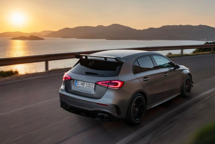 Mercedes-Benz AMG A 45 S 4MATIC+_matte gray rear