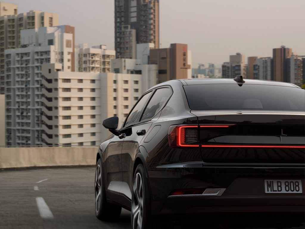 Polestar 2 rear three