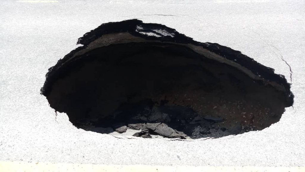 Kl sinkhole in Sinkhole swallows