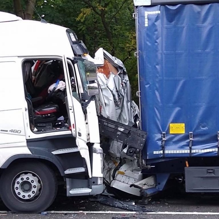 Van Driver Survives After Sandwiched Between Two Lorries - Automacha
