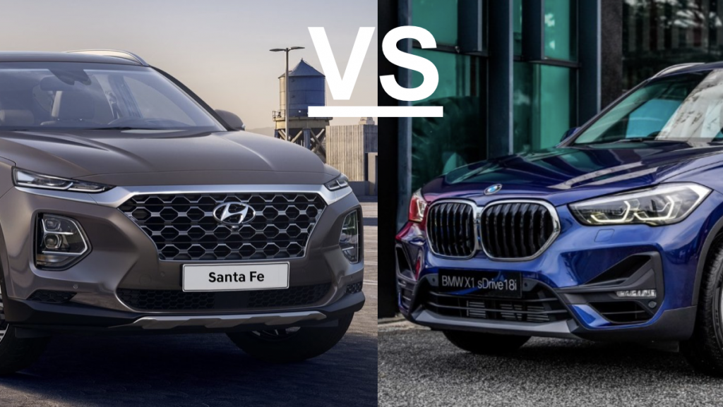 Spec Vs Spec: Hyundai Santa Fe Vs BMW X1 - Automacha