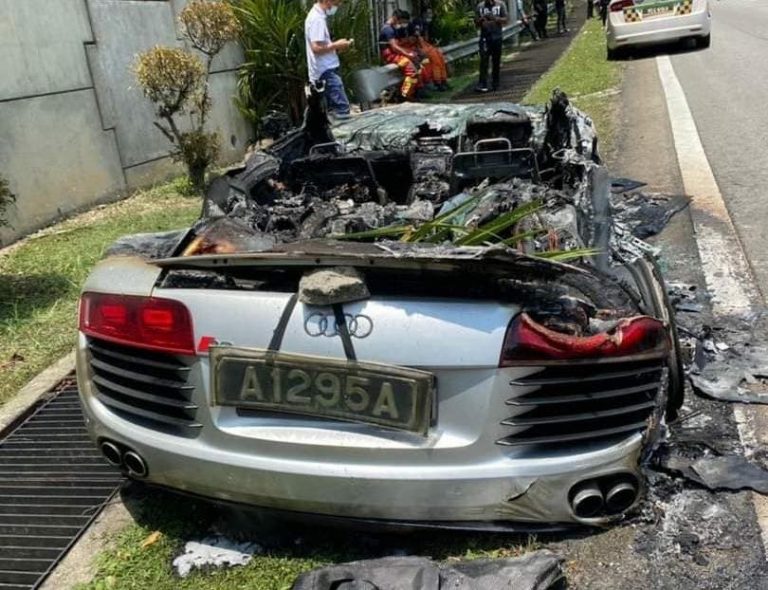 Audi R8 On Trade Plates Burns Down On The Penchala Link - Automacha