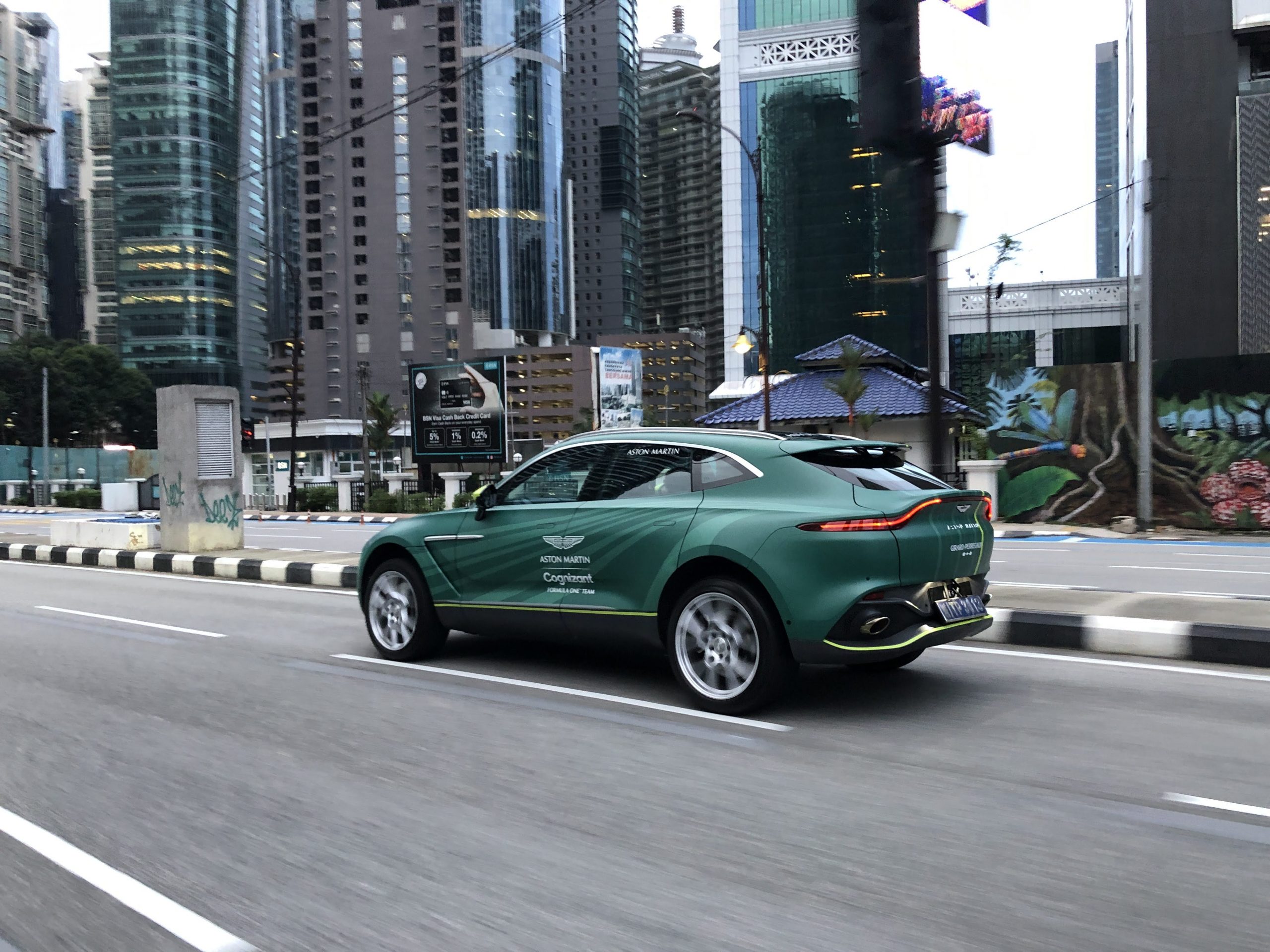 Aston Martin DBX city drive