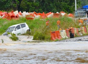 Perodua Myvi Flooded