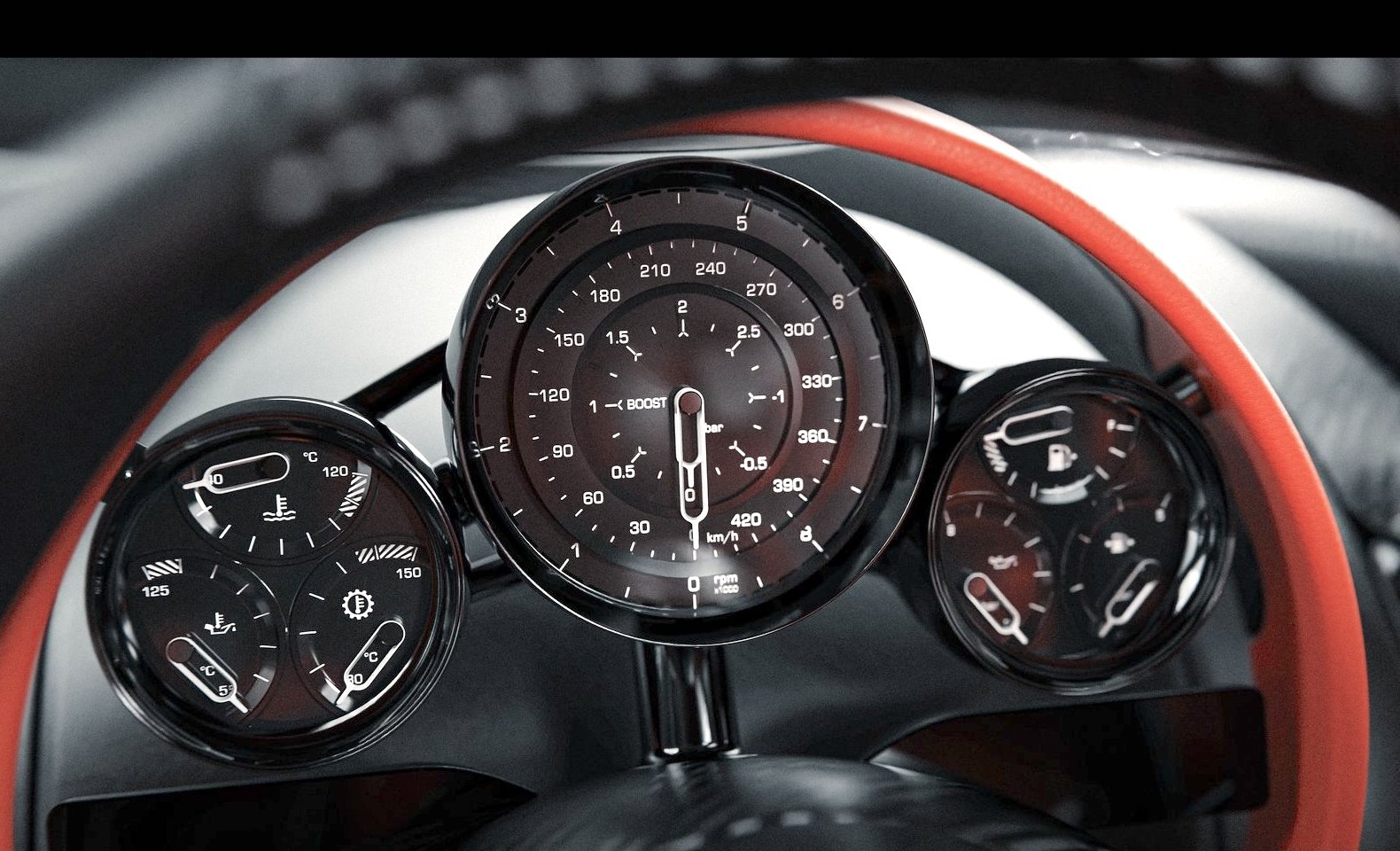 Koenigsegg meter cluster