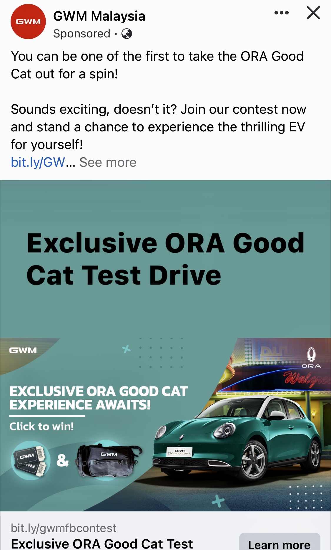 GWM Ora Good Cat EV Test Drive Starts In Malaysia