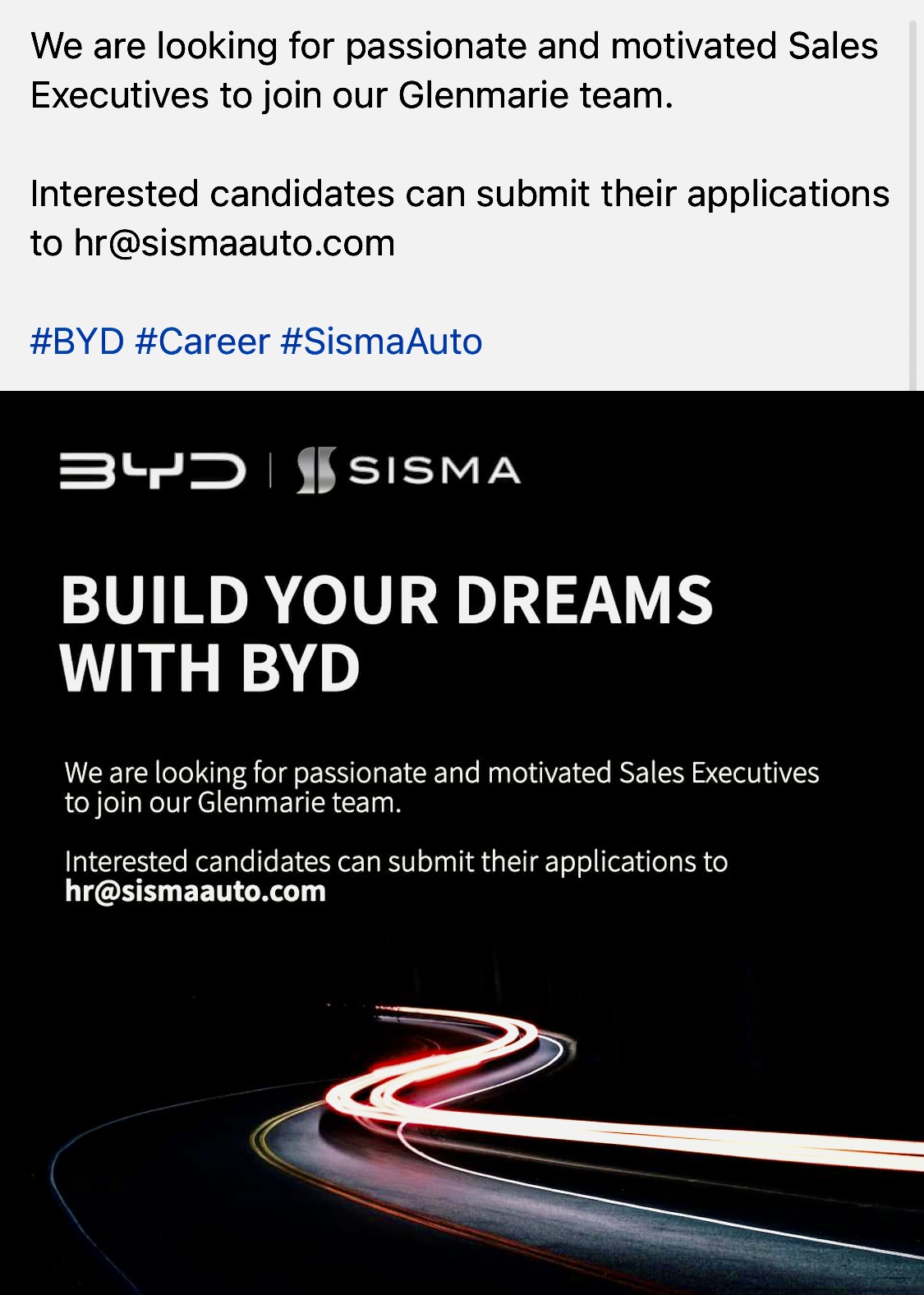 BYD and Sisma