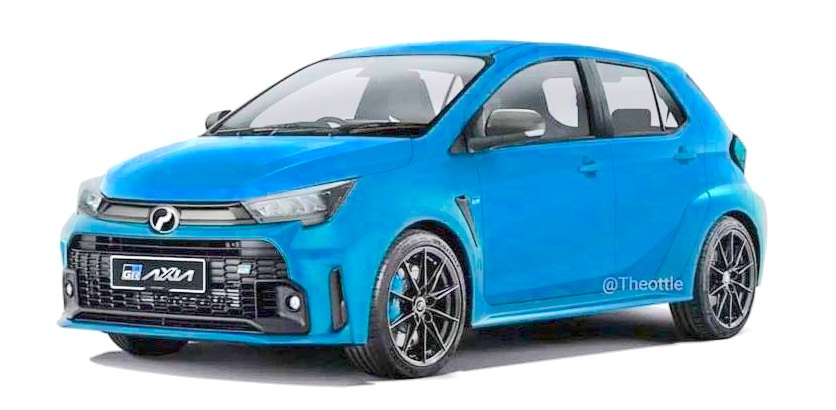 GR Corolla Bumper Grafted On A Perodua Axia Looks Great - Automacha